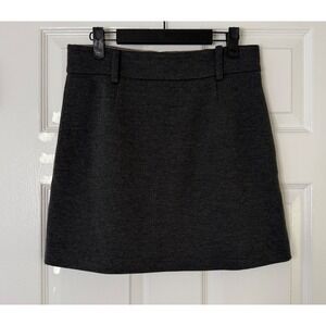 Missoni Knit A-Line Skirt Charcoal Gray Made in Italy Small
